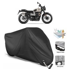 Coverplus Triumph Scrambler Siyah Motosiklet Branda