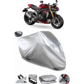 Coverplus Triumph Speed Triple 1200 RR Arka Çanta Uyumlu Su Geçirmez Gri Motosiklet Brandası