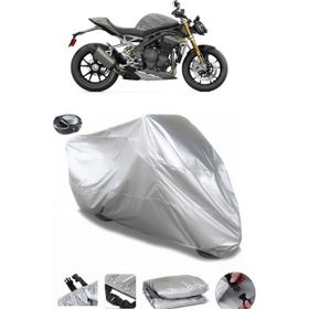 Coverplus Triumph Speed Triple 1200 RS Arka Çanta Uyumlu Su Geçirmez Gri Motosiklet Brandası