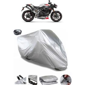 Coverplus Triumph Speed Triple R Arka Çanta Uyumlu Su Geçirmez Gri Motosiklet Brandası
