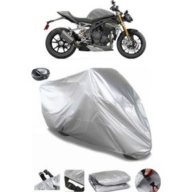 Coverplus Triumph Speed Triple RS Arka Çanta Uyumlu Su Geçirmez Gri Motosiklet Brandası