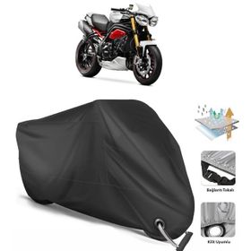Coverplus Triumph Speed Triple Siyah Motosiklet Branda