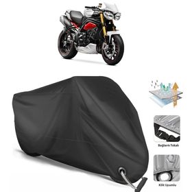 Coverplus Triumph Speed Triple Siyah Motosiklet Branda