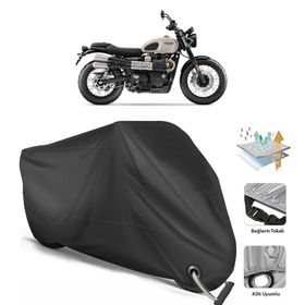 Coverplus Triumph Street Scrambler Siyah Motosiklet Branda