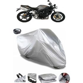 Coverplus Triumph Street Triple Arka Çanta Uyumlu Su Geçirmez Gri Motosiklet Brandası