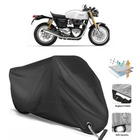 Coverplus Triumph Thruxton 1200 R Siyah Motosiklet Branda