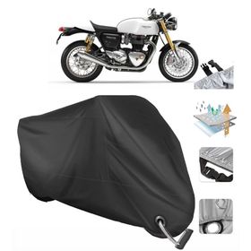 Coverplus Triumph Thruxton 1200 R Siyah Motosiklet Branda