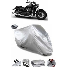 Coverplus Triumph Thunderbird Arka Çanta Uyumlu Su Geçirmez Gri Motosiklet Brandası