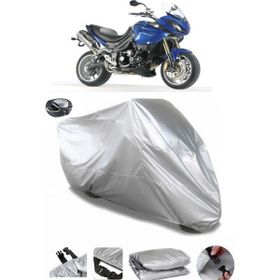 Coverplus Triumph Tiger 1050 Arka Çanta Uyumlu Su Geçirmez Gri Motosiklet Brandası