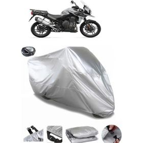 Coverplus Triumph Tiger 1200 Alpine Edition Arka Çanta Uyumlu Su Geçirmez Gri Motosiklet Brandası