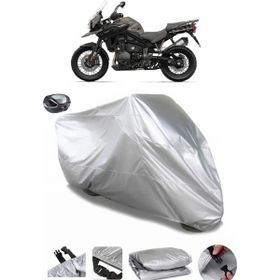 Coverplus Triumph Tiger 1200 Desert Edition Arka Çanta Uyumlu Su Geçirmez Gri Motosiklet Brandası