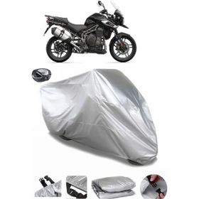 Coverplus Triumph Tiger 1200 XR Arka Çanta Uyumlu Su Geçirmez Gri Motosiklet Brandası