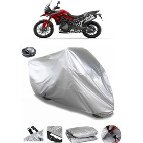 Coverplus Triumph Tiger 900 GT Pro Arka Çanta Uyumlu Su Geçirmez Gri Motosiklet Brandası