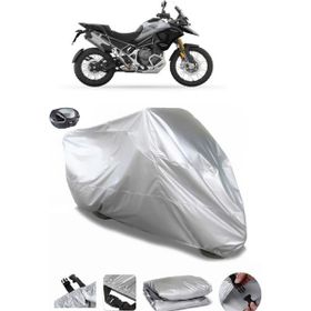 Coverplus Triumph Tiger Arka Çanta Uyumlu Su Geçirmez Gri Motosiklet Brandası