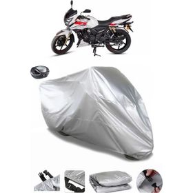 Coverplus TVS Apache RTR 180 Arka Çanta Uyumlu Su Geçirmez Gri Motosiklet Brandası