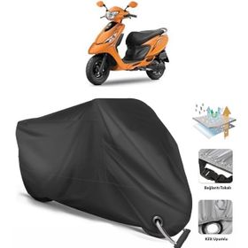 Coverplus TVS Scooty Zest 110 Siyah Motosiklet Branda