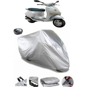 Coverplus Vespa ET 4 Arka Çanta Uyumlu Su Geçirmez Gri Motosiklet Brandası