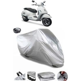 Coverplus Vespa GTS 150 ABS Arka Çanta Uyumlu Su Geçirmez Gri Motosiklet Brandası
