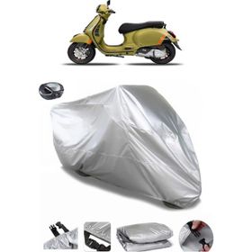 Coverplus Vespa GTS 150 Arka Çanta Uyumlu Su Geçirmez Gri Motosiklet Brandası