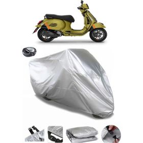 Coverplus Vespa GTS 300 Arka Çanta Uyumlu Su Geçirmez Gri Motosiklet Brandası