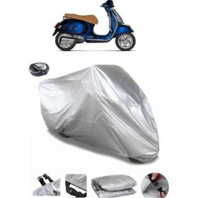 Coverplus Vespa GTS 300 Super Arka Çanta Uyumlu Su Geçirmez Gri Motosiklet Brandası