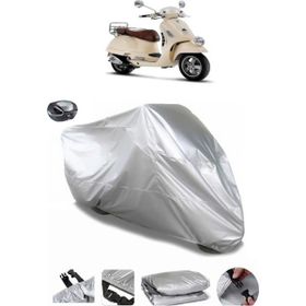 Coverplus Vespa GTV 250 IE Arka Çanta Uyumlu Su Geçirmez Gri Motosiklet Brandası