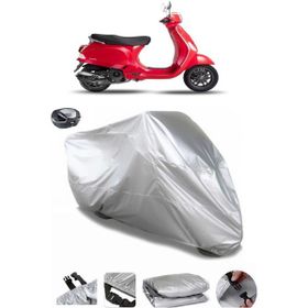 Coverplus Vespa LX 125 Arka Çanta Uyumlu Su Geçirmez Gri Motosiklet Brandası