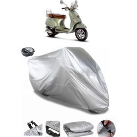 Coverplus Vespa LXV 125 Arka Çanta Uyumlu Su Geçirmez Gri Motosiklet Brandası