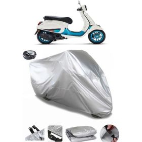 Coverplus Vespa Primavera 125 Arka Çanta Uyumlu Su Geçirmez Gri Motosiklet Brandası
