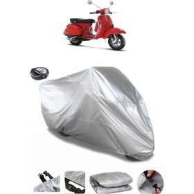 Coverplus Vespa PX 150 Arka Çanta Uyumlu Su Geçirmez Gri Motosiklet Brandası