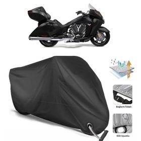 Coverplus Victory Vision Tour Siyah Motosiklet Branda