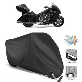 Coverplus Victory Vision Tour Siyah Motosiklet Branda