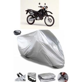Coverplus Yamaha DT 125 R Arka Çanta Uyumlu Su Geçirmez Gri Motosiklet Brandası