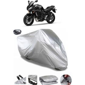 Coverplus Yamaha FZ6 Fazer ABS Arka Çanta Uyumlu Su Geçirmez Gri Motosiklet Brandası