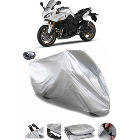 Coverplus Yamaha FZ8 Arka Çanta Uyumlu Su Geçirmez Gri Motosiklet Brandası