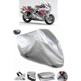 Coverplus Yamaha FZR 600 Gri Arka Çanta Uyumlu Su Geçirmez Motosiklet Brandası