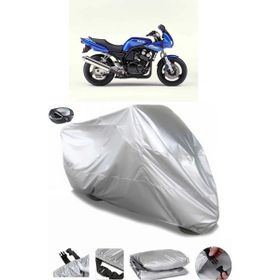 Coverplus Yamaha FZS600 Gri Arka Çanta Uyumlu Su Geçirmez Motosiklet Brandası