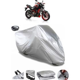 Coverplus Yamaha MT-07 Moto Cage Arka Çanta Uyumlu Su Geçirmez Gri Motosiklet Brandası