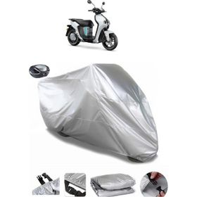 Coverplus Yamaha Neos Arka Çanta Uyumlu Su Geçirmez Gri Motosiklet Brandası
