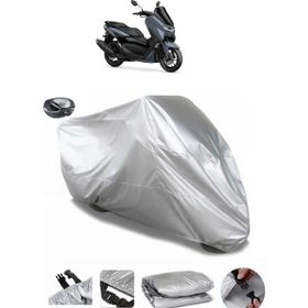 Coverplus Yamaha Nmax 125 Arka Çanta Uyumlu Su Geçirmez Gri Motosiklet Brandası