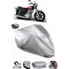 Coverplus Yamaha SR 500 Arka Çanta Uyumlu Su Geçirmez Gri Motosiklet Brandası