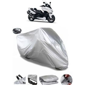 Coverplus Yamaha Tmax 500 Arka Çanta Uyumlu Su Geçirmez Gri Motosiklet Brandası