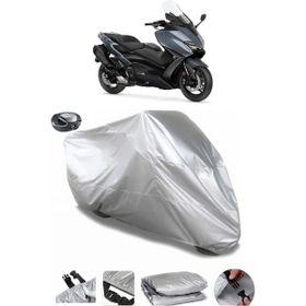 Coverplus Yamaha Tmax 560 Arka Çanta Uyumlu Su Geçirmez Gri Motosiklet Brandası