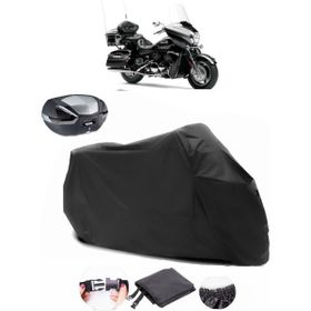 Coverplus Yamaha Venture Royal Arka Çanta Uyumlu Lüx Premium Kalite Siyah Motosiklet Branda