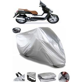 Coverplus Yamaha Versity 300 Arka Çanta Uyumlu Su Geçirmez Gri Motosiklet Brandası