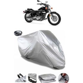 Coverplus Yamaha Virago XV 250 Arka Çanta Uyumlu Su Geçirmez Gri Motosiklet Brandası