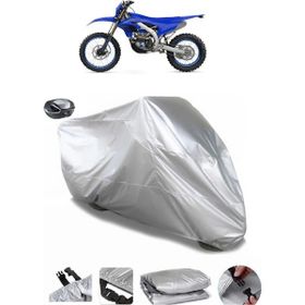 Coverplus Yamaha WR 450 F Arka Çanta Uyumlu Su Geçirmez Gri Motosiklet Brandası