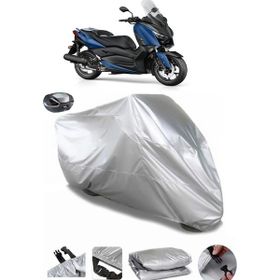 Coverplus Yamaha X-Max 125 Iron Max ABS Arka Çanta Uyumlu Su Geçirmez Gri Motosiklet Brandası