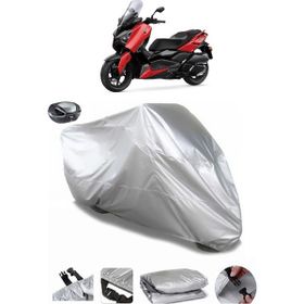 Coverplus Yamaha X-Max 300 ABS Arka Çanta Uyumlu Su Geçirmez Gri Motosiklet Brandası