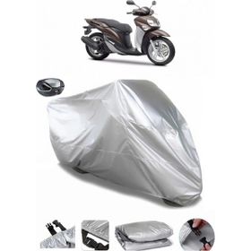 Coverplus Yamaha Xenter 150 Arka Çanta Uyumlu Su Geçirmez Gri Motosiklet Brandası